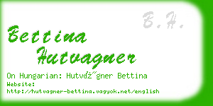 bettina hutvagner business card